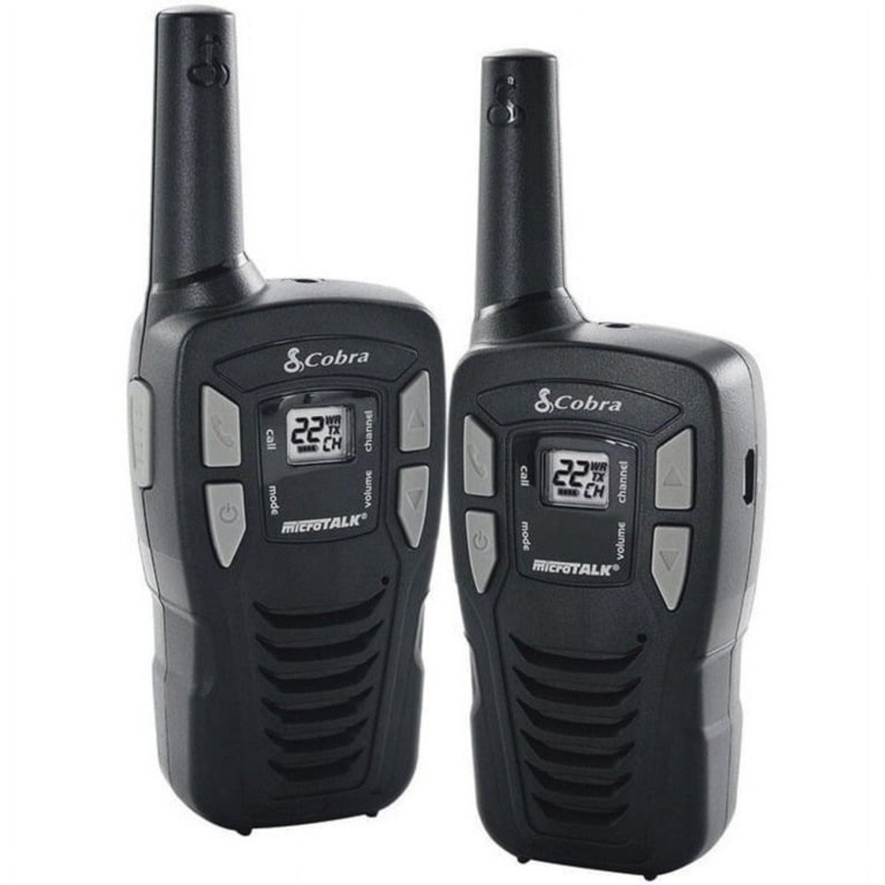 Cobra CXT145 MicroTalk 16 Mile Range 22 Channel 2 Way Walkie Talkie Radios, Pair